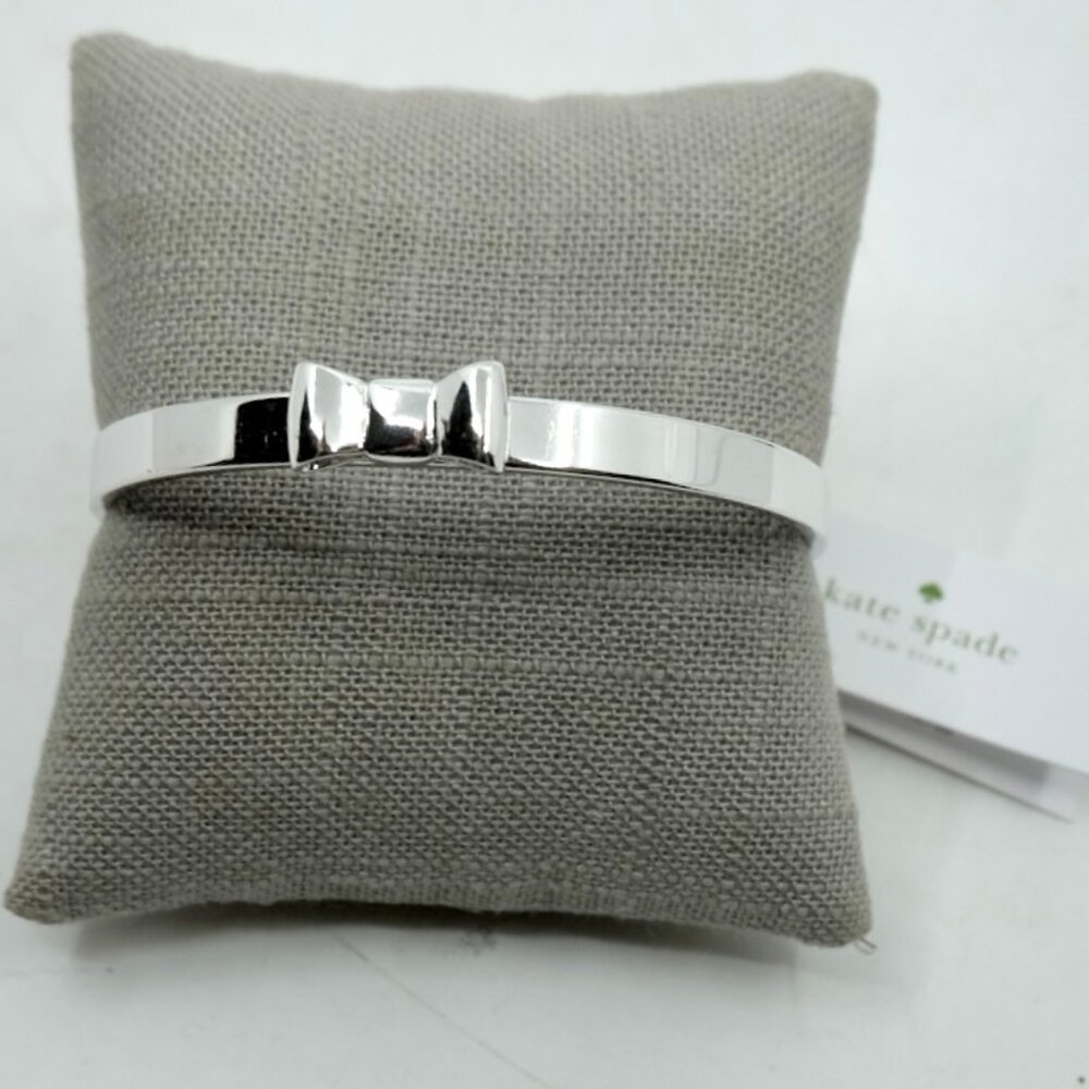 kate spade Silver Bow Bangle Bracelet - Picture 6 of 7